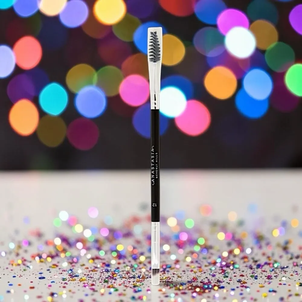Anastasia Beverly Hills Brush 12 Duo Brow/Eye Liner Angled Cut/Spooley